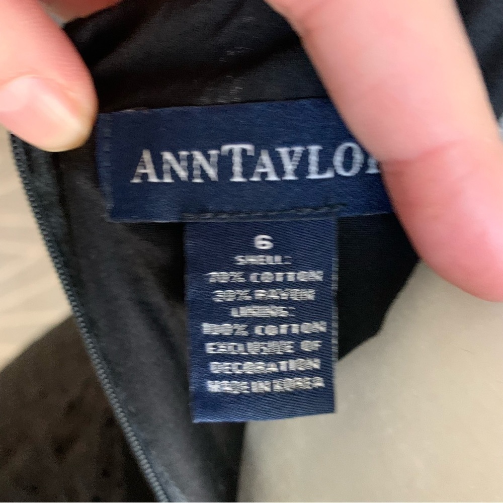 Ann Taylor Black Eyelet Summer Dress - Picture 5 of 6